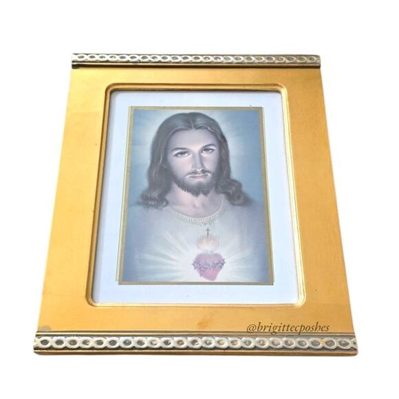 Vintage Framed Jesus - Picture 4 of 6